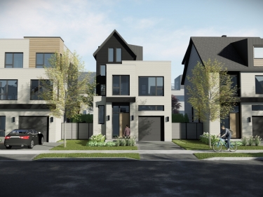 Quartier Metta - Maisons neuves dans Ahuntsic en construction près d'une gare: 700 001 $ - 800 000 $