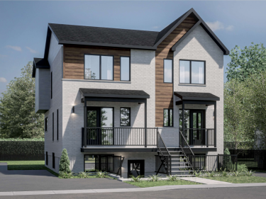 Le Montarville - Maisons neuves à Sorel-Tracy avec stationnement intérieur près d'une gare: 400 001 $ - 500 000 $