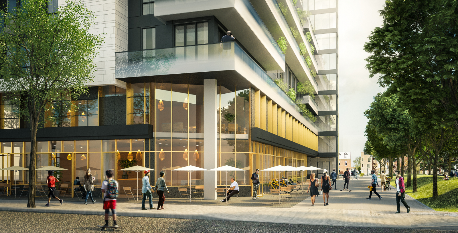 Le Bourbon Condos dans le Village